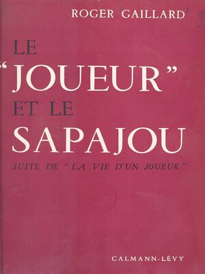 cover image of Le joueur et le sapajou